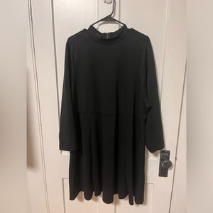 Torrid Mockneck Black Dress with Pockets - 3X and 4X available